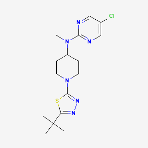 N-[1-(5-tert-butyl-1,3,4-thiadiazol-2-yl)piperidin-4-yl]-5-chloro-N-methylpyrimidin-2-amine