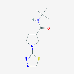 N-tert-butyl-1-(1,3,4-thiadiazol-2-yl)pyrrolidine-3-carboxamide