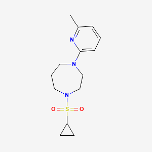 1-(Cyclopropanesulfonyl)-4-(6-methylpyridin-2-yl)-1,4-diazepane