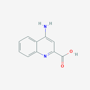 molecular formula C10H8N2O2 B122658 4-Aminoquinoline-2-carboxylic acid CAS No. 157915-66-7