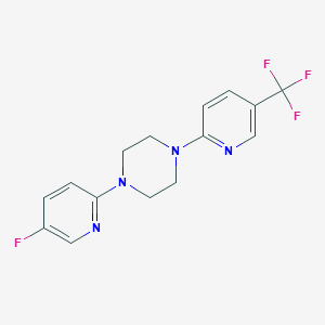 1-(5-Fluoropyridin-2-yl)-4-[5-(trifluoromethyl)pyridin-2-yl]piperazine