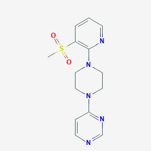 4-[4-(3-Methanesulfonylpyridin-2-yl)piperazin-1-yl]pyrimidine