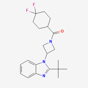 2-tert-butyl-1-[1-(4,4-difluorocyclohexanecarbonyl)azetidin-3-yl]-1H-1,3-benzodiazole