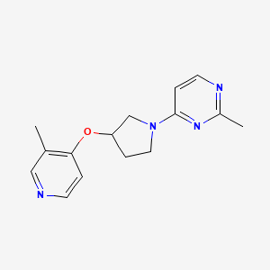 2-Methyl-4-{3-[(3-methylpyridin-4-yl)oxy]pyrrolidin-1-yl}pyrimidine