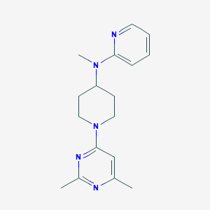 molecular formula C17H23N5 B12265850 N-[1-(2,6-dimethylpyrimidin-4-yl)piperidin-4-yl]-N-methylpyridin-2-amine 