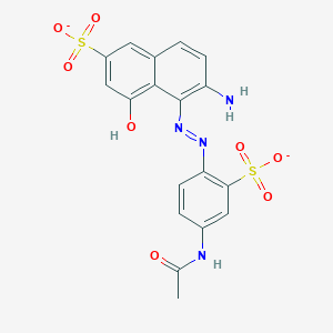 5-[(4-Acetamido-2-sulfonatophenyl)diazenyl]-6-amino-4-hydroxynaphthalene-2-sulfonate