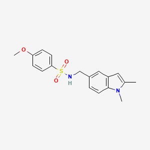 N-[(1,2-dimethyl-5-indolyl)methyl]-4-methoxybenzenesulfonamide