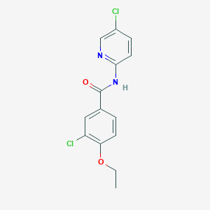 molecular formula C14H12Cl2N2O2 B1226594 3-chloro-N-(5-chloro-2-pyridinyl)-4-ethoxybenzamide 