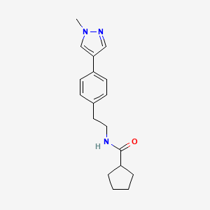 N-{2-[4-(1-methyl-1H-pyrazol-4-yl)phenyl]ethyl}cyclopentanecarboxamide