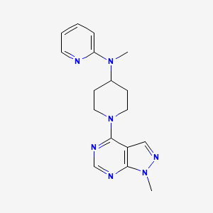 N-methyl-N-(1-{1-methyl-1H-pyrazolo[3,4-d]pyrimidin-4-yl}piperidin-4-yl)pyridin-2-amine