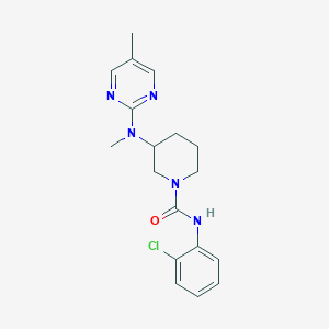 N-(2-chlorophenyl)-3-[methyl(5-methylpyrimidin-2-yl)amino]piperidine-1-carboxamide