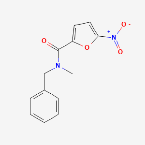 molecular formula C13H12N2O4 B1226598 N-甲基-5-硝基-N-(苯甲基)-2-呋喃甲酰胺 
