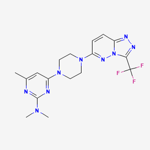 N,N,4-trimethyl-6-{4-[3-(trifluoromethyl)-[1,2,4]triazolo[4,3-b]pyridazin-6-yl]piperazin-1-yl}pyrimidin-2-amine