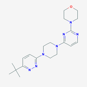 4-{4-[4-(6-Tert-butylpyridazin-3-yl)piperazin-1-yl]pyrimidin-2-yl}morpholine