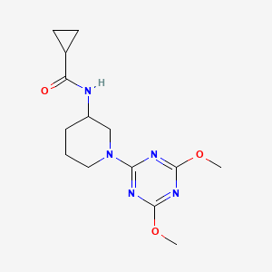 N-[1-(4,6-dimethoxy-1,3,5-triazin-2-yl)piperidin-3-yl]cyclopropanecarboxamide