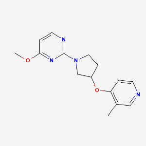 4-Methoxy-2-{3-[(3-methylpyridin-4-yl)oxy]pyrrolidin-1-yl}pyrimidine