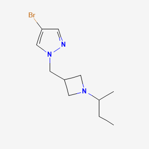 4-bromo-1-{[1-(butan-2-yl)azetidin-3-yl]methyl}-1H-pyrazole