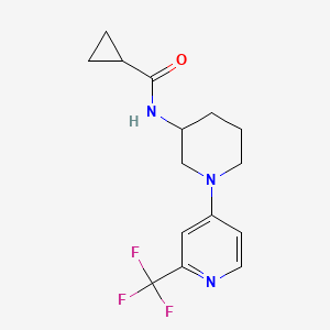 N-{1-[2-(trifluoromethyl)pyridin-4-yl]piperidin-3-yl}cyclopropanecarboxamide