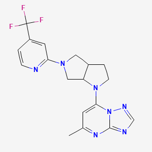 2-(1-{5-Methyl-[1,2,4]triazolo[1,5-a]pyrimidin-7-yl}-octahydropyrrolo[2,3-c]pyrrol-5-yl)-4-(trifluoromethyl)pyridine