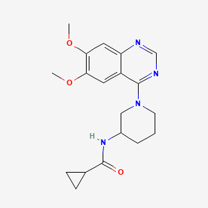 N-[1-(6,7-dimethoxyquinazolin-4-yl)piperidin-3-yl]cyclopropanecarboxamide