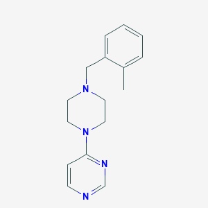 4-{4-[(2-Methylphenyl)methyl]piperazin-1-yl}pyrimidine