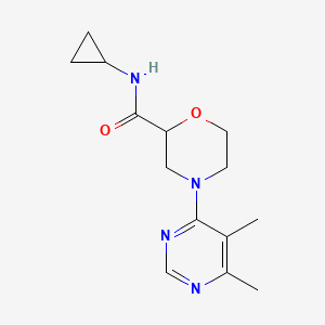 N-cyclopropyl-4-(5,6-dimethylpyrimidin-4-yl)morpholine-2-carboxamide