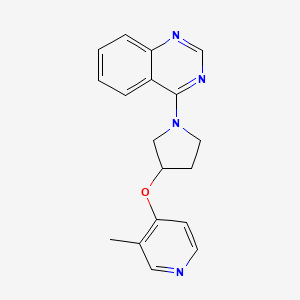 4-{3-[(3-Methylpyridin-4-yl)oxy]pyrrolidin-1-yl}quinazoline