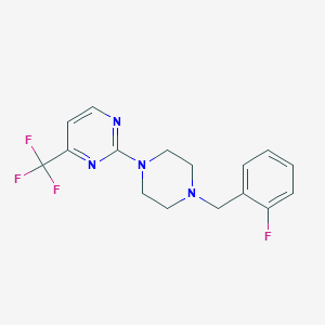 2-{4-[(2-Fluorophenyl)methyl]piperazin-1-yl}-4-(trifluoromethyl)pyrimidine