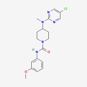 4-[(5-chloropyrimidin-2-yl)(methyl)amino]-N-(3-methoxyphenyl)piperidine-1-carboxamide