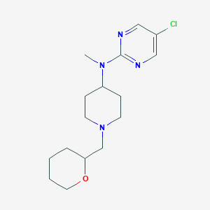 5-chloro-N-methyl-N-{1-[(oxan-2-yl)methyl]piperidin-4-yl}pyrimidin-2-amine