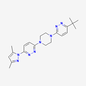 3-[4-(6-tert-butylpyridazin-3-yl)piperazin-1-yl]-6-(3,5-dimethyl-1H-pyrazol-1-yl)pyridazine