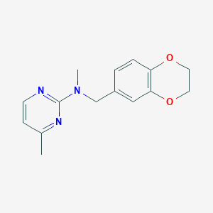 N-[(2,3-dihydro-1,4-benzodioxin-6-yl)methyl]-N,4-dimethylpyrimidin-2-amine