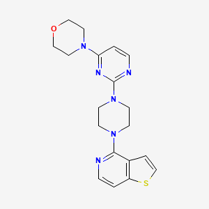 4-[2-(4-{Thieno[3,2-c]pyridin-4-yl}piperazin-1-yl)pyrimidin-4-yl]morpholine