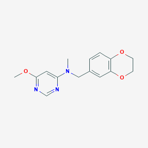 N-[(2,3-dihydro-1,4-benzodioxin-6-yl)methyl]-6-methoxy-N-methylpyrimidin-4-amine