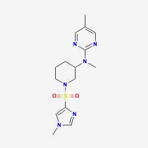 N,5-dimethyl-N-{1-[(1-methyl-1H-imidazol-4-yl)sulfonyl]piperidin-3-yl}pyrimidin-2-amine