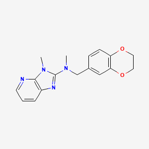 N-[(2,3-dihydro-1,4-benzodioxin-6-yl)methyl]-N,3-dimethyl-3H-imidazo[4,5-b]pyridin-2-amine