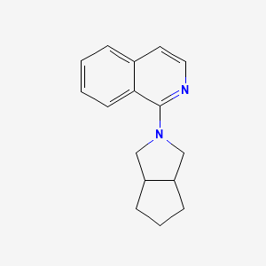 molecular formula C16H18N2 B12266466 1-{Octahydrocyclopenta[c]pyrrol-2-yl}isoquinoline 