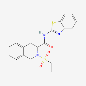 N-(1,3-benzothiazol-2-yl)-2-ethylsulfonyl-3,4-dihydro-1H-isoquinoline-3-carboxamide