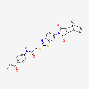 molecular formula C26H21N3O5S2 B1226655 结核分枝杆菌抑制剂 