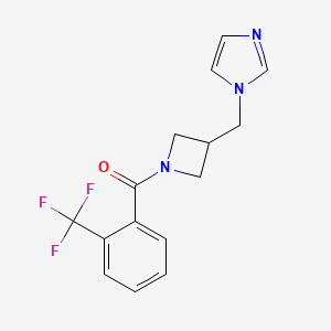 1-({1-[2-(trifluoromethyl)benzoyl]azetidin-3-yl}methyl)-1H-imidazole