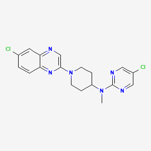 5-chloro-N-[1-(6-chloroquinoxalin-2-yl)piperidin-4-yl]-N-methylpyrimidin-2-amine