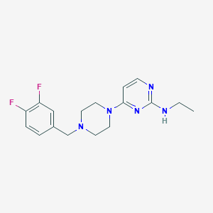 4-{4-[(3,4-difluorophenyl)methyl]piperazin-1-yl}-N-ethylpyrimidin-2-amine