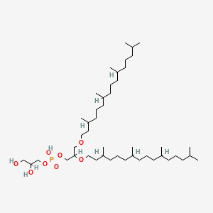 molecular formula C46H95O8P B1226660 2,3-Diphytanyl-sn-glycero-1-phospho-3'-sn-glycerol CAS No. 42274-15-7