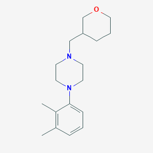 1-(2,3-Dimethylphenyl)-4-[(oxan-3-yl)methyl]piperazine