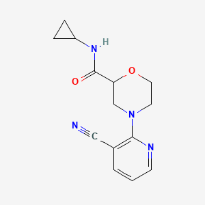 4-(3-cyanopyridin-2-yl)-N-cyclopropylmorpholine-2-carboxamide