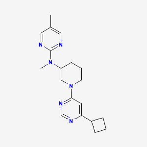 N-[1-(6-cyclobutylpyrimidin-4-yl)piperidin-3-yl]-N,5-dimethylpyrimidin-2-amine