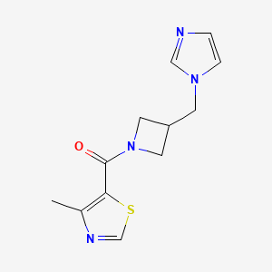 5-{3-[(1H-imidazol-1-yl)methyl]azetidine-1-carbonyl}-4-methyl-1,3-thiazole