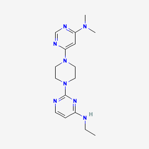 2-{4-[6-(dimethylamino)pyrimidin-4-yl]piperazin-1-yl}-N-ethylpyrimidin-4-amine