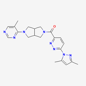 4-{5-[6-(3,5-dimethyl-1H-pyrazol-1-yl)pyridazine-3-carbonyl]-octahydropyrrolo[3,4-c]pyrrol-2-yl}-5-methylpyrimidine