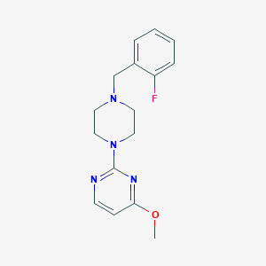 2-{4-[(2-Fluorophenyl)methyl]piperazin-1-yl}-4-methoxypyrimidine